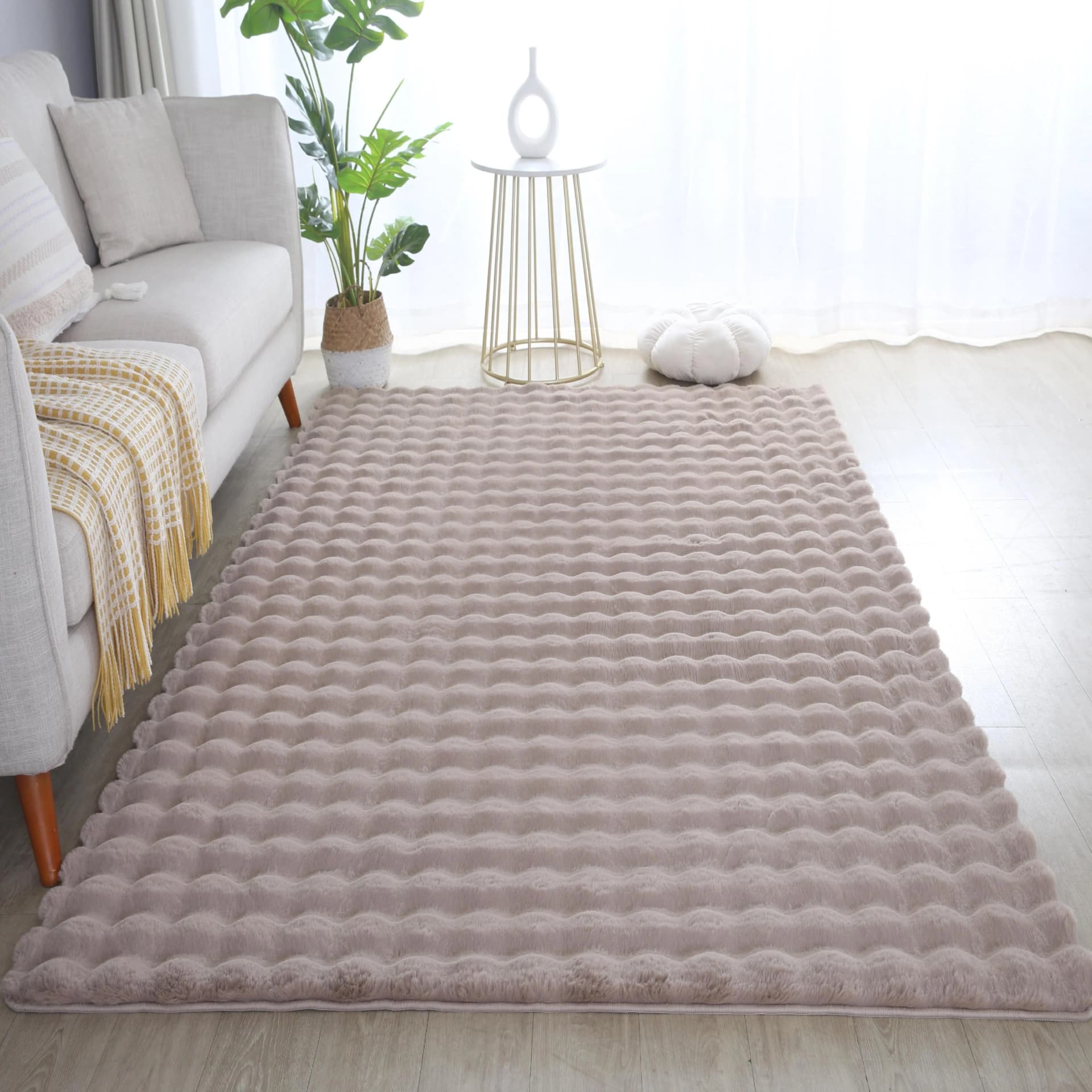 AYYILDIZ TEPPICHE Hochflor-Teppich AMBIANCE 5110 Beige Polyester