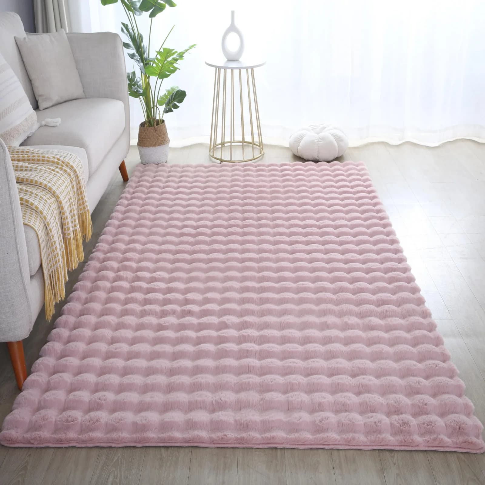 AYYILDIZ TEPPICHE AMBIANCE 5110 Hochflor-Teppich Rosa