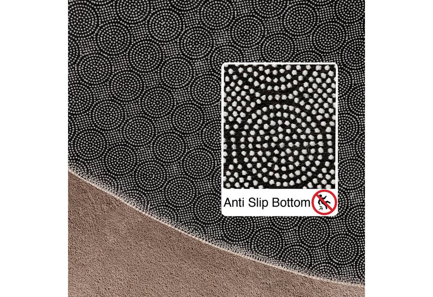 Ayyildiz Teppiche SKY 5400 Beige Rund 120cm Polyester - Bild 3