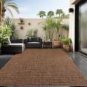 AYYILDIZ TEPPICHE ZAGORA Outdoorteppich Braun Bronze Rauten Design Bild 2