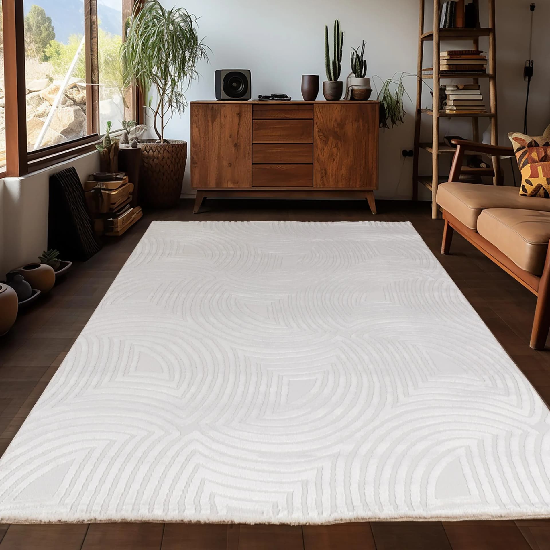 AYYILDIZ TEPPICHE SAHARA 1113 Teppich Beige Modern 3D-Design