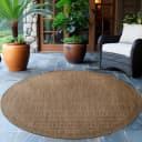Ayyildiz Outdoorteppich Giza Braun Ø ca. 120cm Bild 2