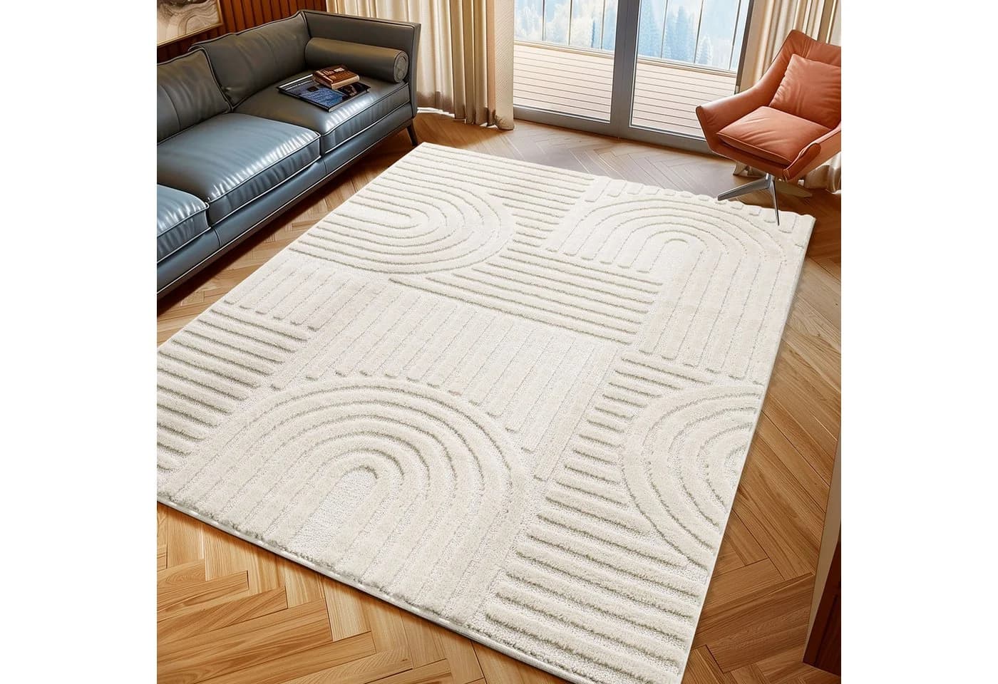 Ayyildiz Teppiche ART 1121 Boho Design Creme Rechteckig - Bild 2