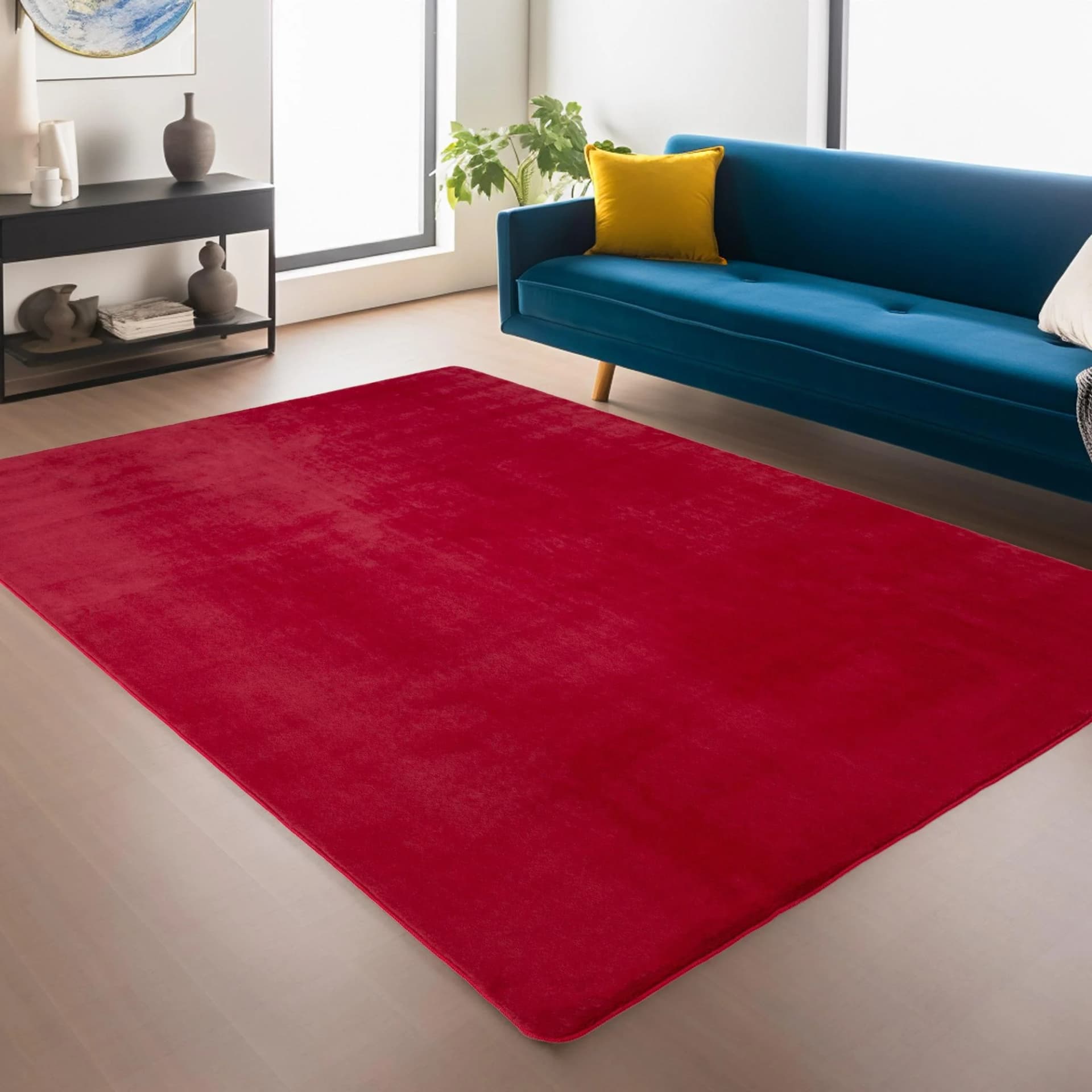 Ayyildiz Teppiche JOY 1400 Kurzflor Teppich Rot 120x160 cm