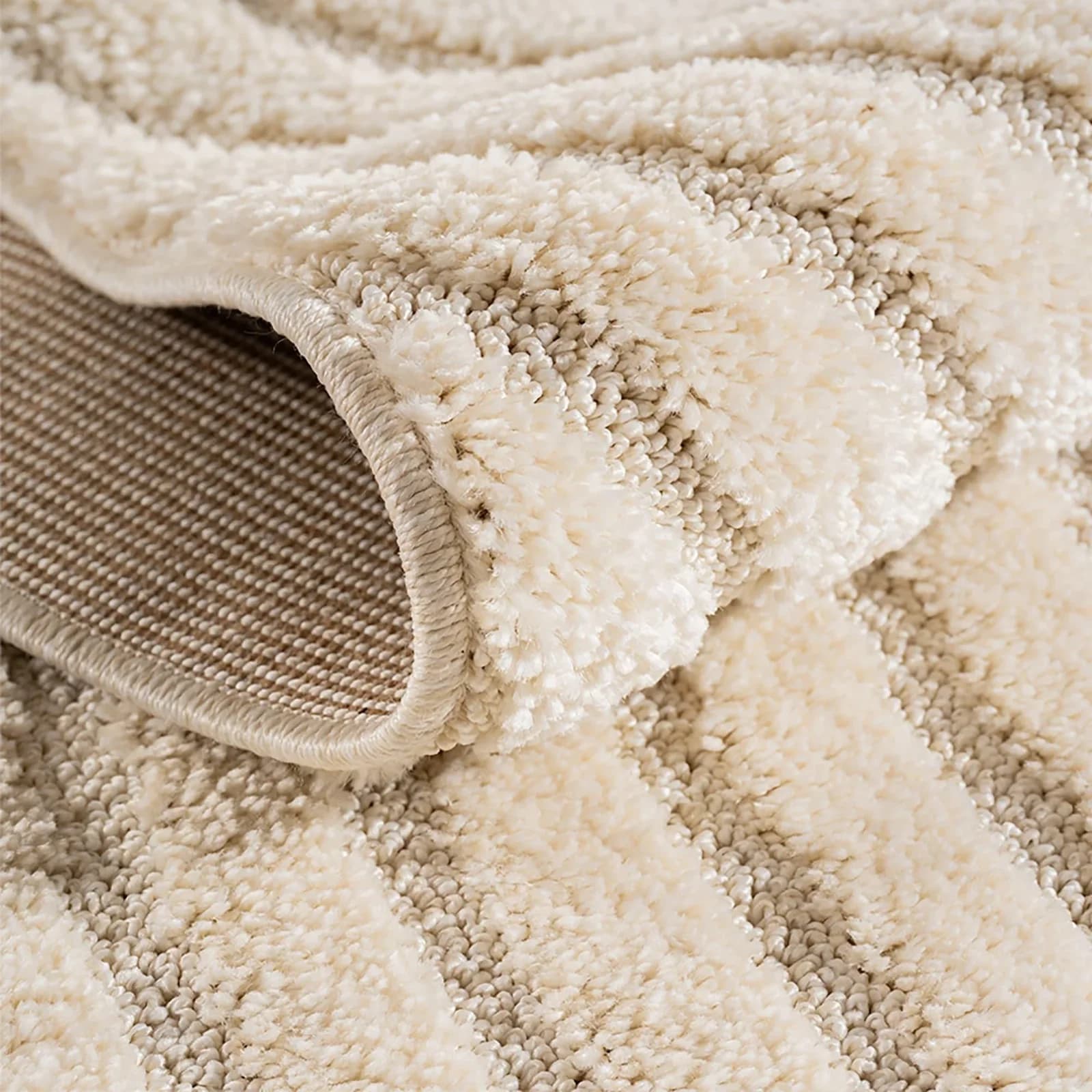 AYYILDIZ TEPPICHE Teppich Creme Skandinavisches Design Cut-Loop