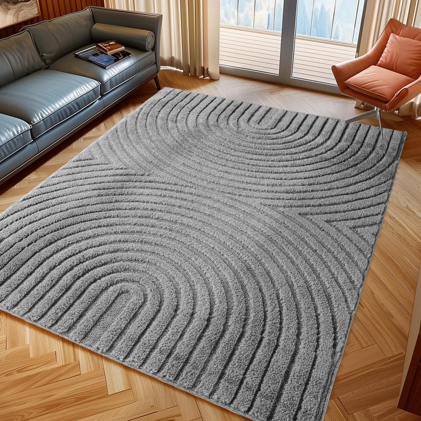 AYYILDIZ TEPPICHE Teppich ART 1122 Silber Cut-Loop-Struktur