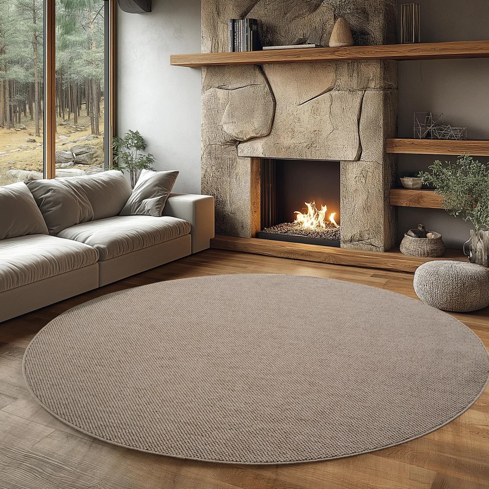AYYILDIZ TEPPICHE HELIX 2200 Teppich Beige 3D-Effekt Strukturschlinge