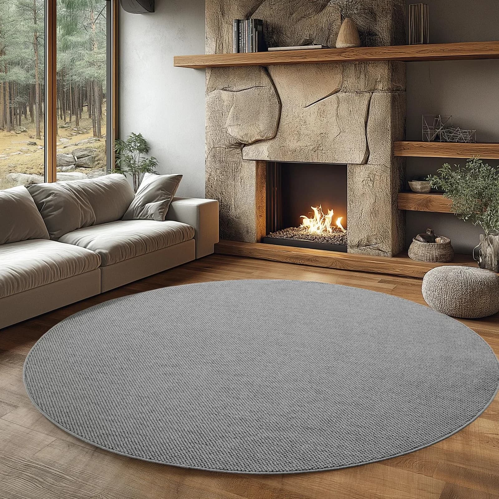 AYYILDIZ TEPPICHE HELIX 2200 Teppich Silber 3D-Effekt