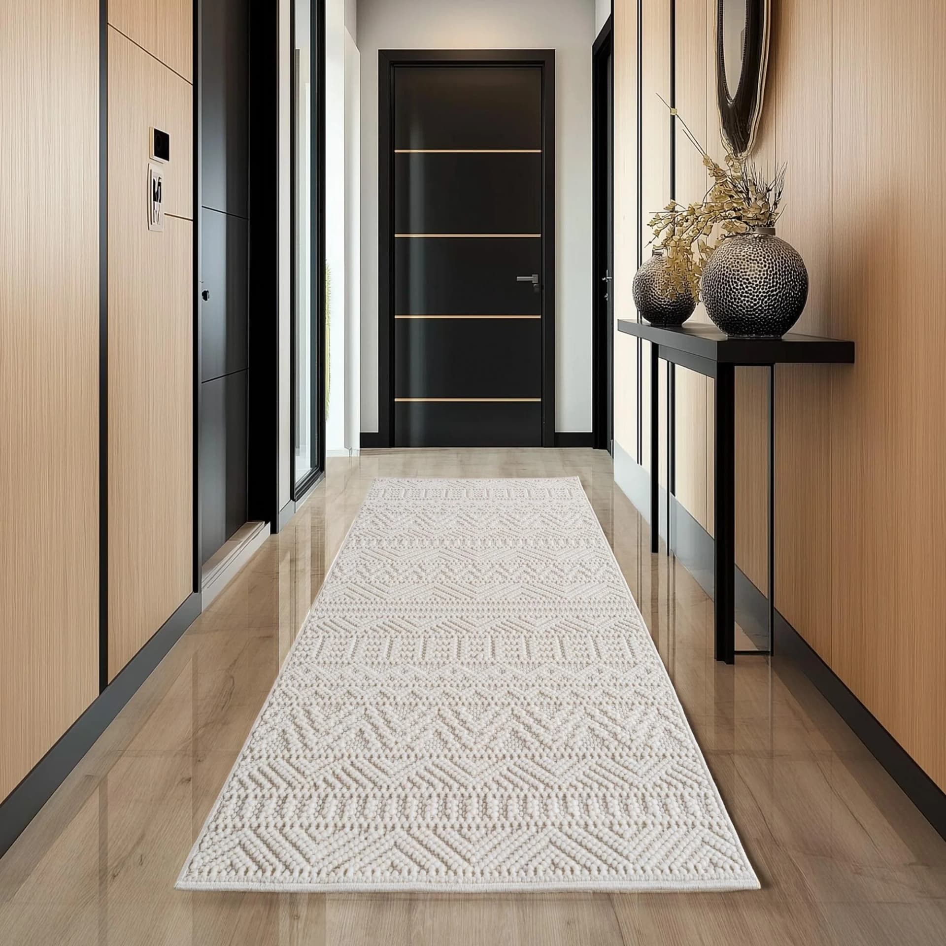 AYYILDIZ TEPPICHE HELIX 2202 Teppich Creme 3D-Effekt