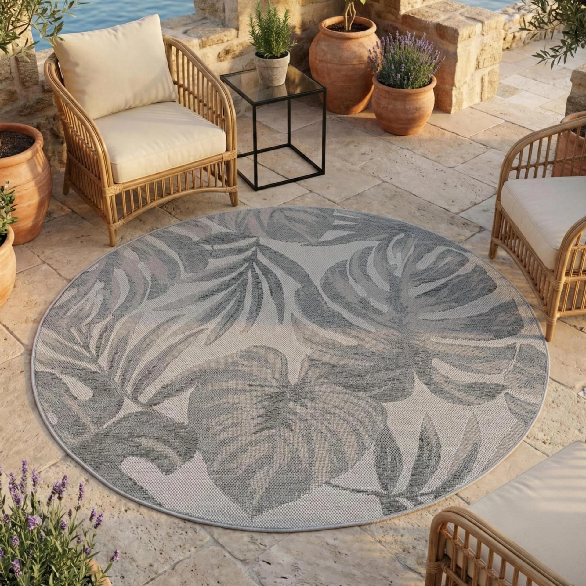 AYYILDIZ TEPPICHE Outdoorteppich Desert 1302 Grau