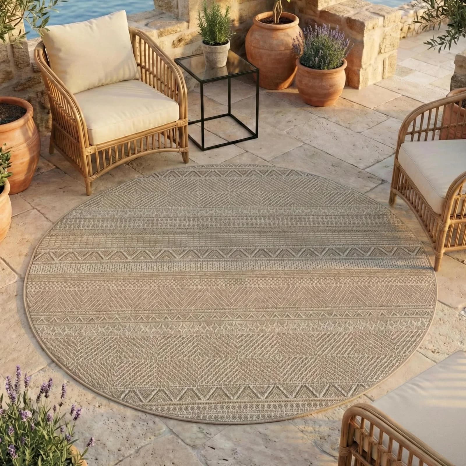 AYYILDIZ TEPPICHE Outdoorteppich Desert 1303 Beige