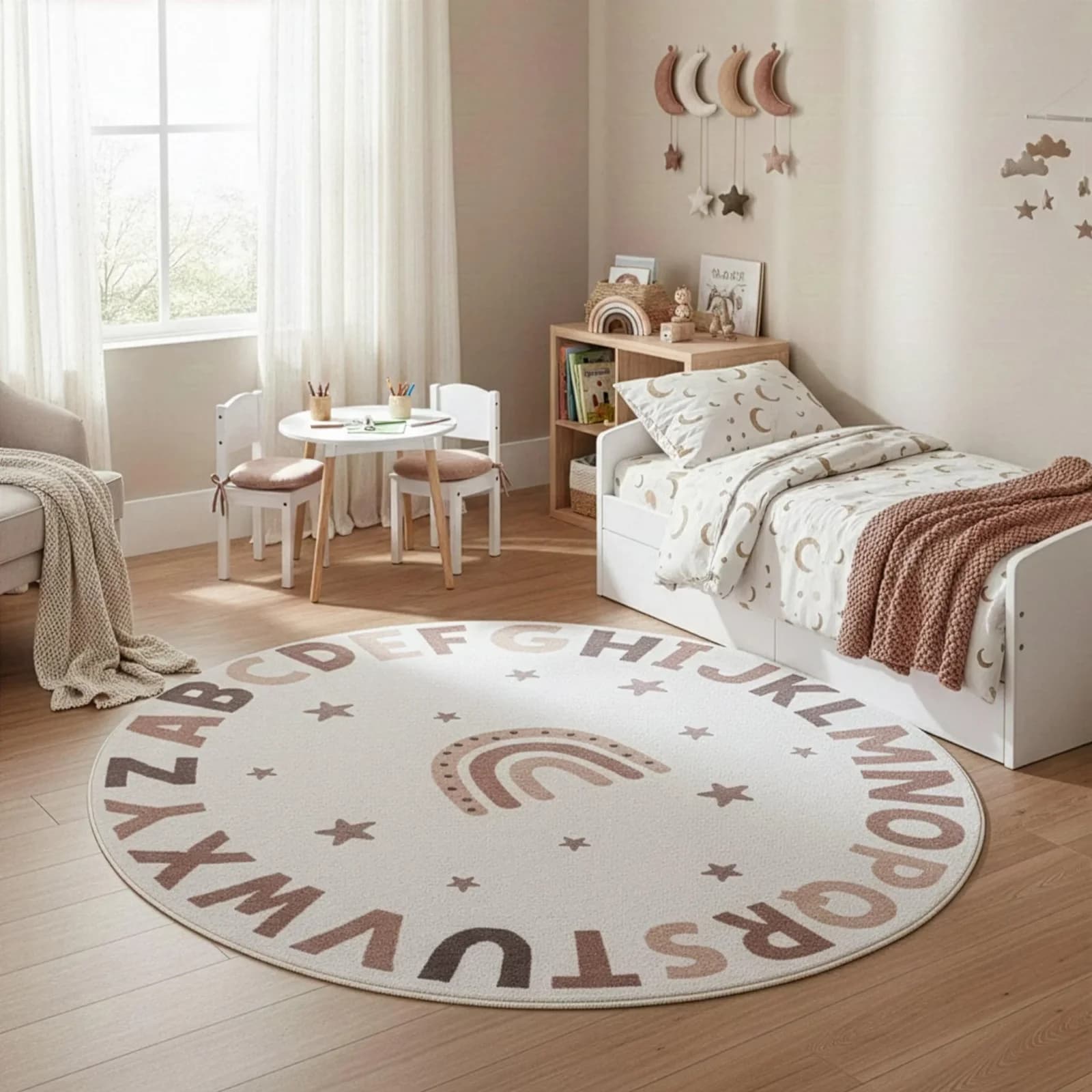 Kinderteppich AYYILDIZ TEPPICHE COCO 1133 Beige Sterne