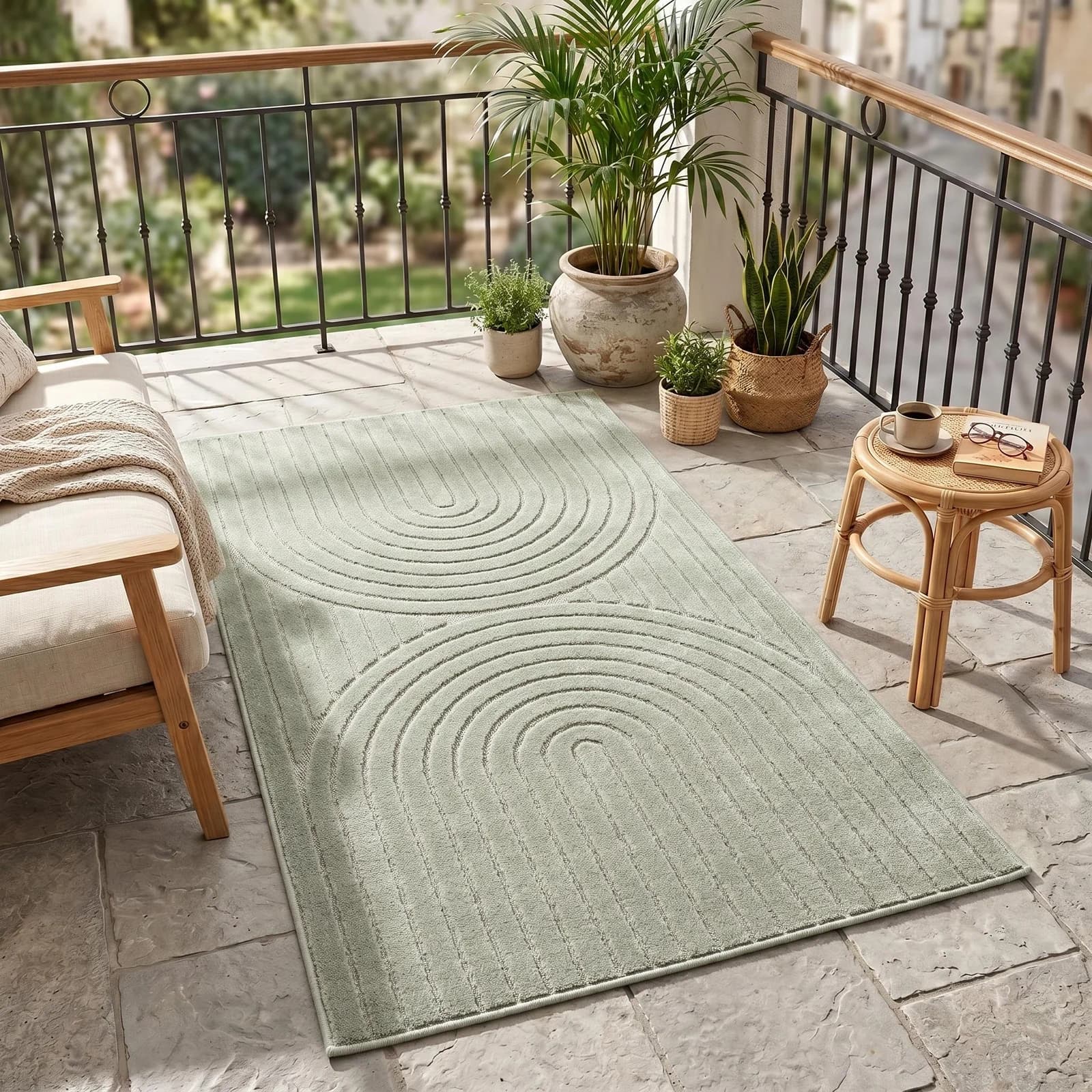 Ayyildiz Teppiche NOVA 1201 Grün Kurzflor In-/Outdoor