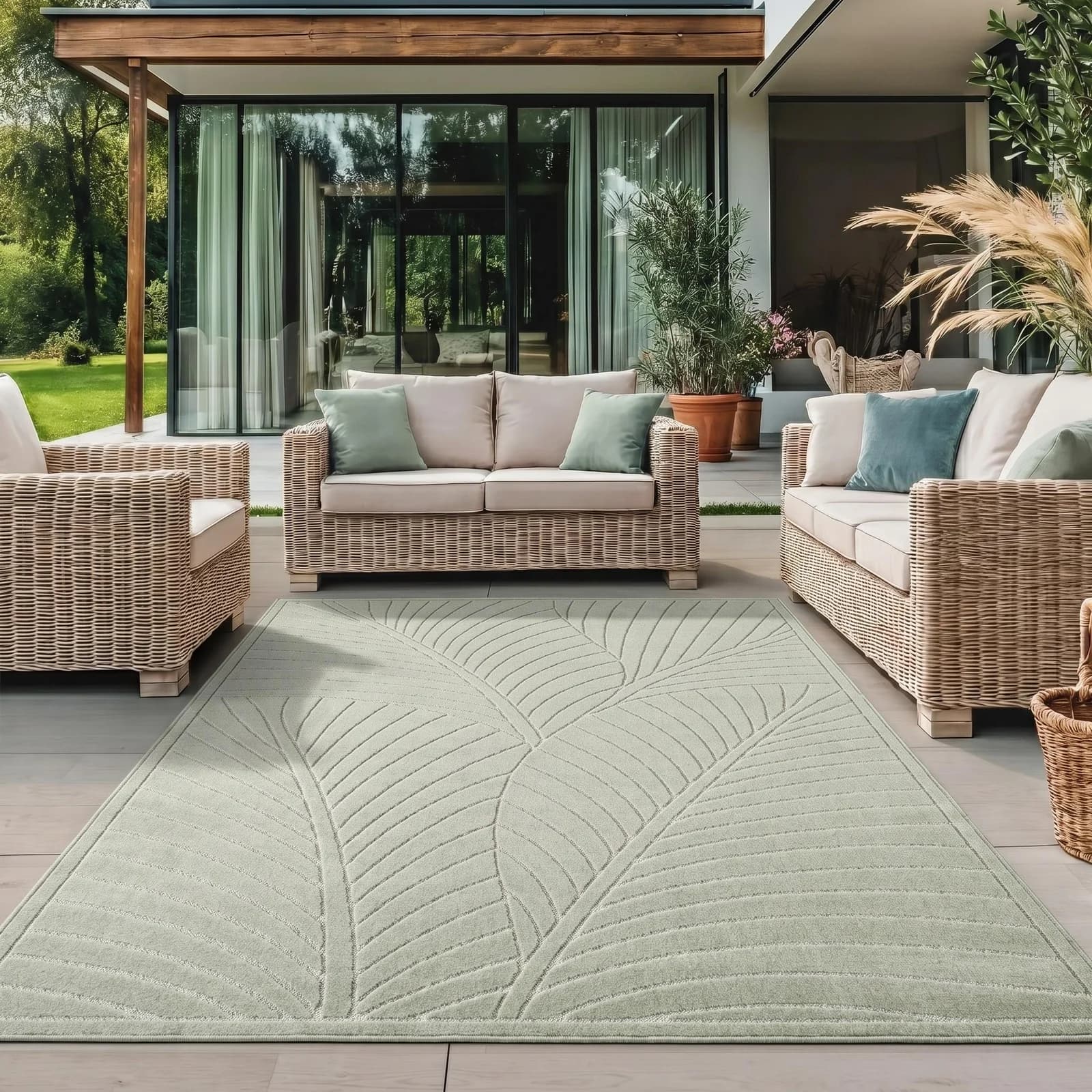 AYYILDIZ TEPPICHE NOVA 1203 Outdoorteppich Grün Polypropylen