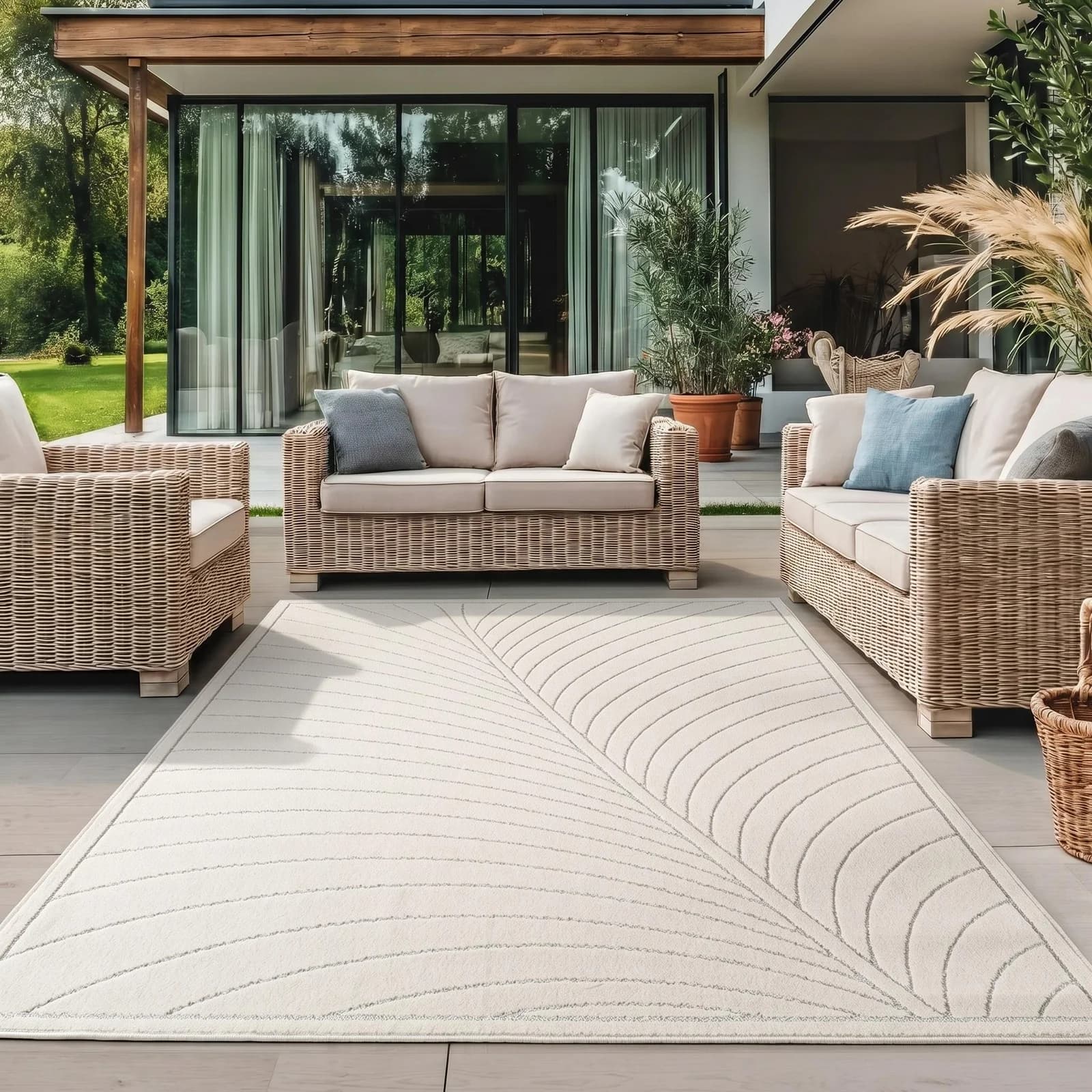 AYYILDIZ TEPPICHE NOVA 1204 Outdoorteppich Creme