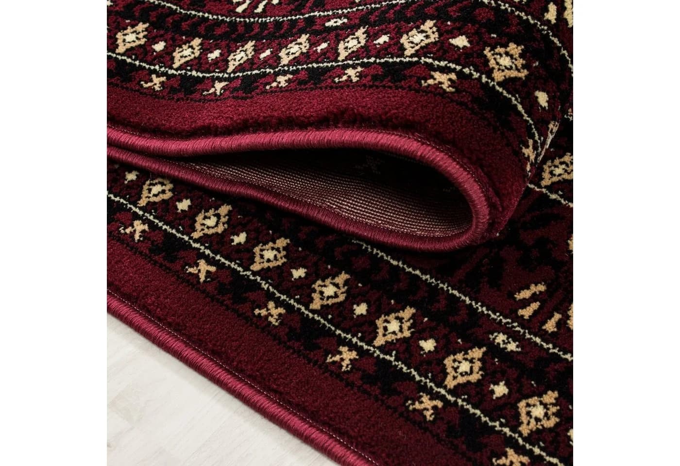 Teppium Orientalisch Design Teppich Rechteckig Rot Polypropylen - Bild 5