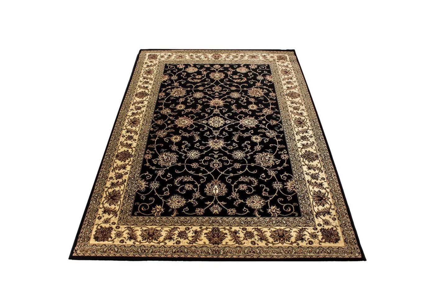 Teppium Teppich Orientalisch Design Rechteckig Schwarz Kurzflor - Bild 3