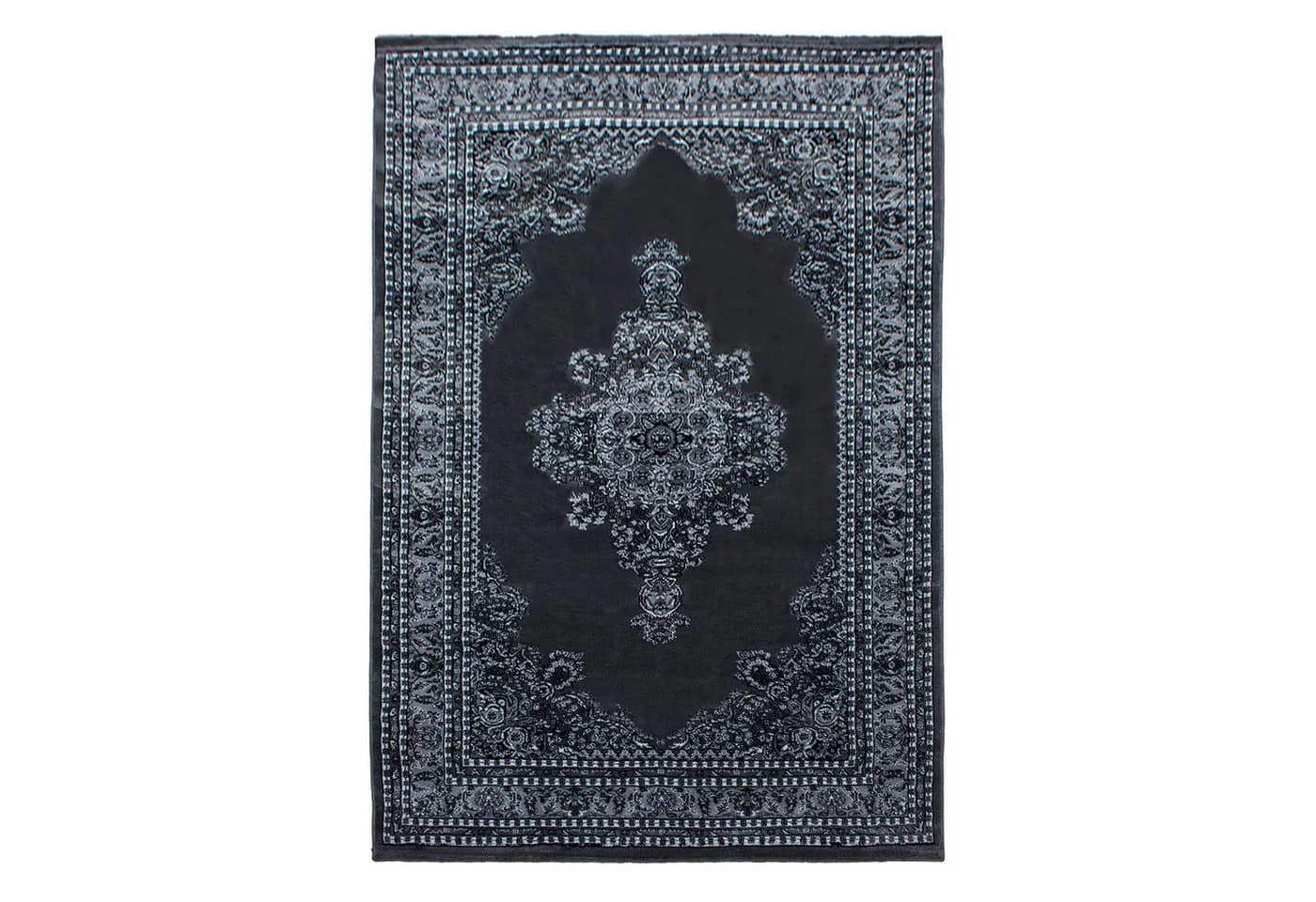 Teppium Teppich Orientalisch Design Rechteckig Grau Kurzflor - Bild 2