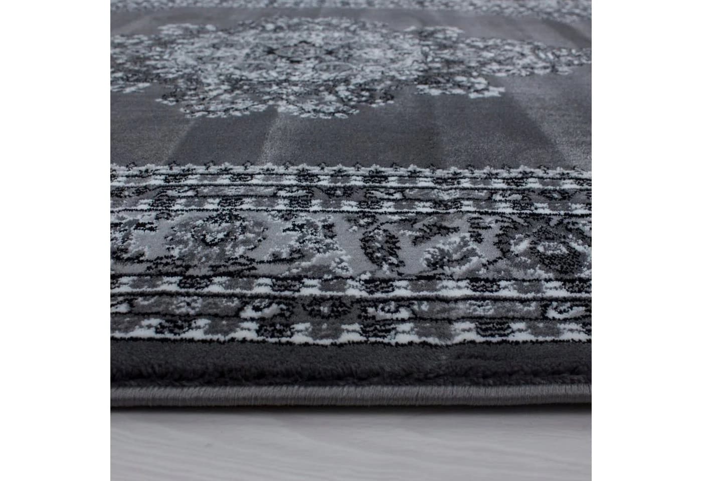 Teppium Teppich Orientalisch Design Rechteckig Grau Kurzflor - Bild 4