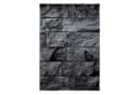 Teppium Teppich Steindesign Schwarz Kurzflor Modern Bild 2