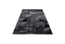 Teppium Teppich Steindesign Schwarz Kurzflor Modern Bild 3