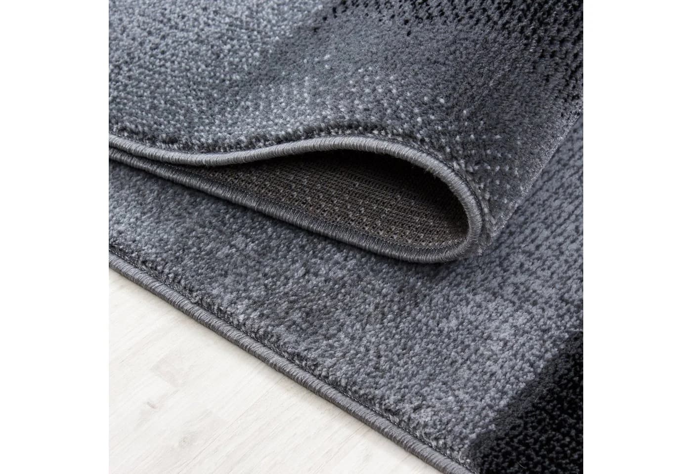 Teppium Teppich Steindesign Schwarz Kurzflor Modern - Bild 5