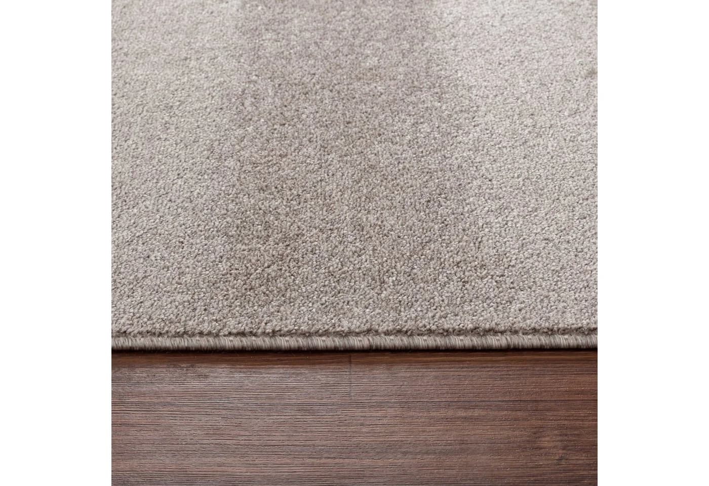 Teppium Einfarbiger Kurzflor-Teppich Beige - Bild 4