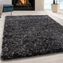 Teppium Teppich Meliert Design Anthrazit Hochflor Bild 1