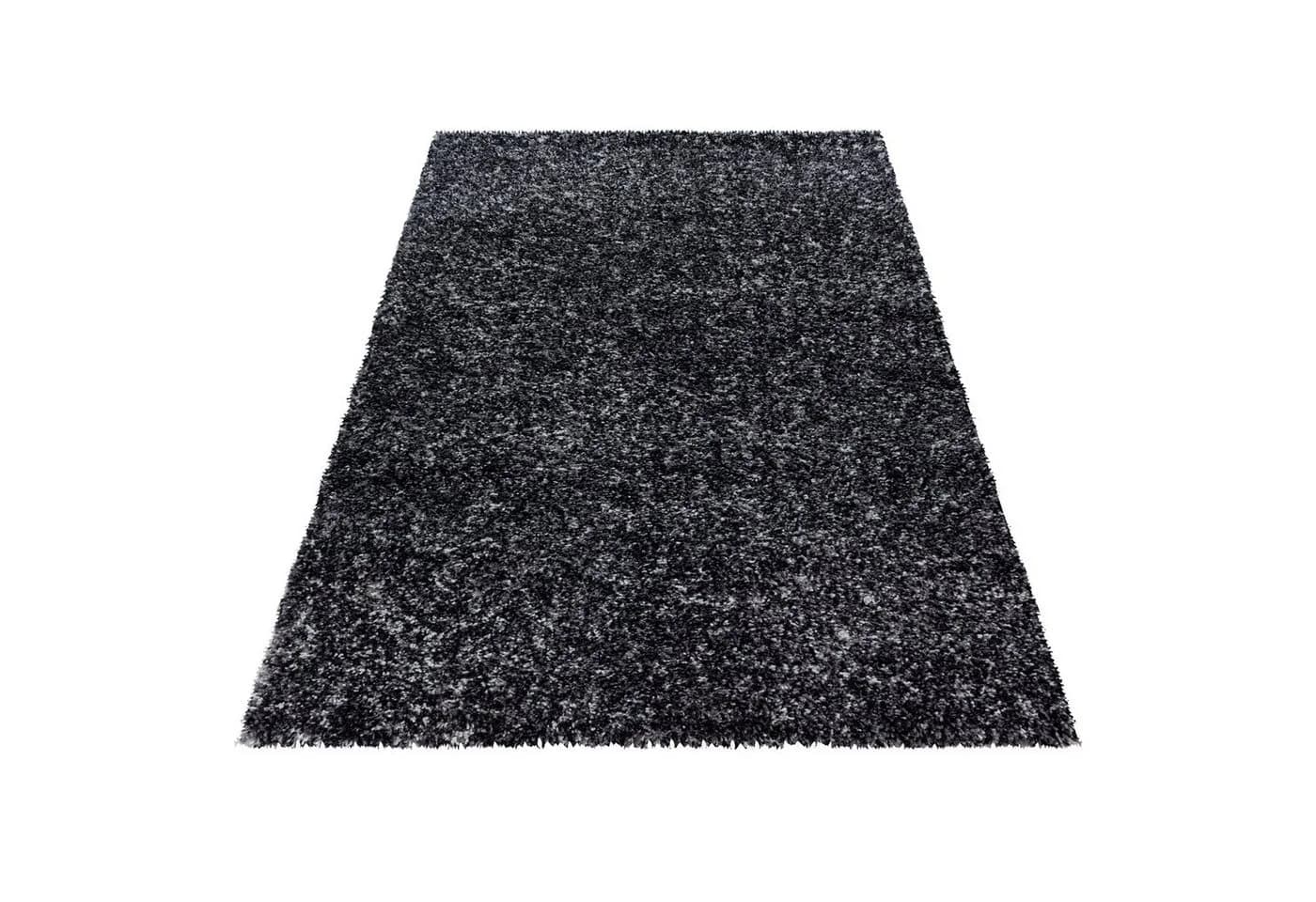 Teppium Teppich Meliert Design Anthrazit Hochflor - Bild 3