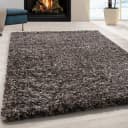 Teppium Teppich Meliert Design Braun Hochflor Bild 1