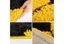 Carpettex Kinderteppich Fußball-Design Rund Hochflorig Gelb Bild 3