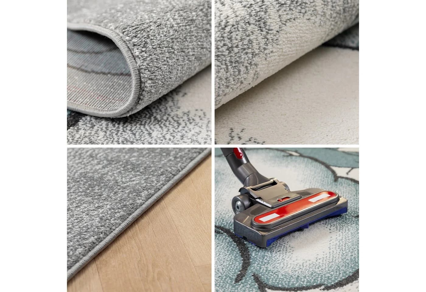 Carpettex Kinderteppich Bär Design Blau Läufer Pflegeleicht - Bild 3