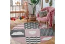 Carpettex Kinderteppich Rosa Herz- und Stern Design Läufer Bild 1