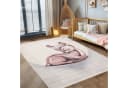 Carpettex Kinderteppich Rehkitz Design Rund Rosa Bild 2