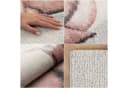 Carpettex Kinderteppich Rehkitz Design Rund Rosa Bild 3