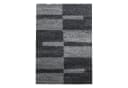 SIMPEX24 Teppich Kariert Design Grau Hochflor Bild 2