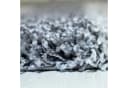 SIMPEX24 Teppich Kariert Design Grau Hochflor Bild 4