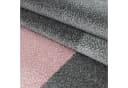 SIMPEX24 Teppich Kariert Design Rosa Kurzflor Modern Stil Bild 5