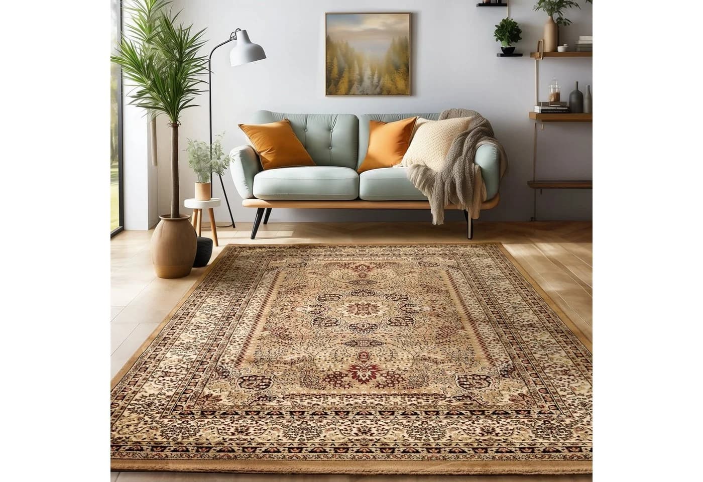 SIMPEX24 Orientteppich Orientalisch Design Beige Läufer - Bild 2
