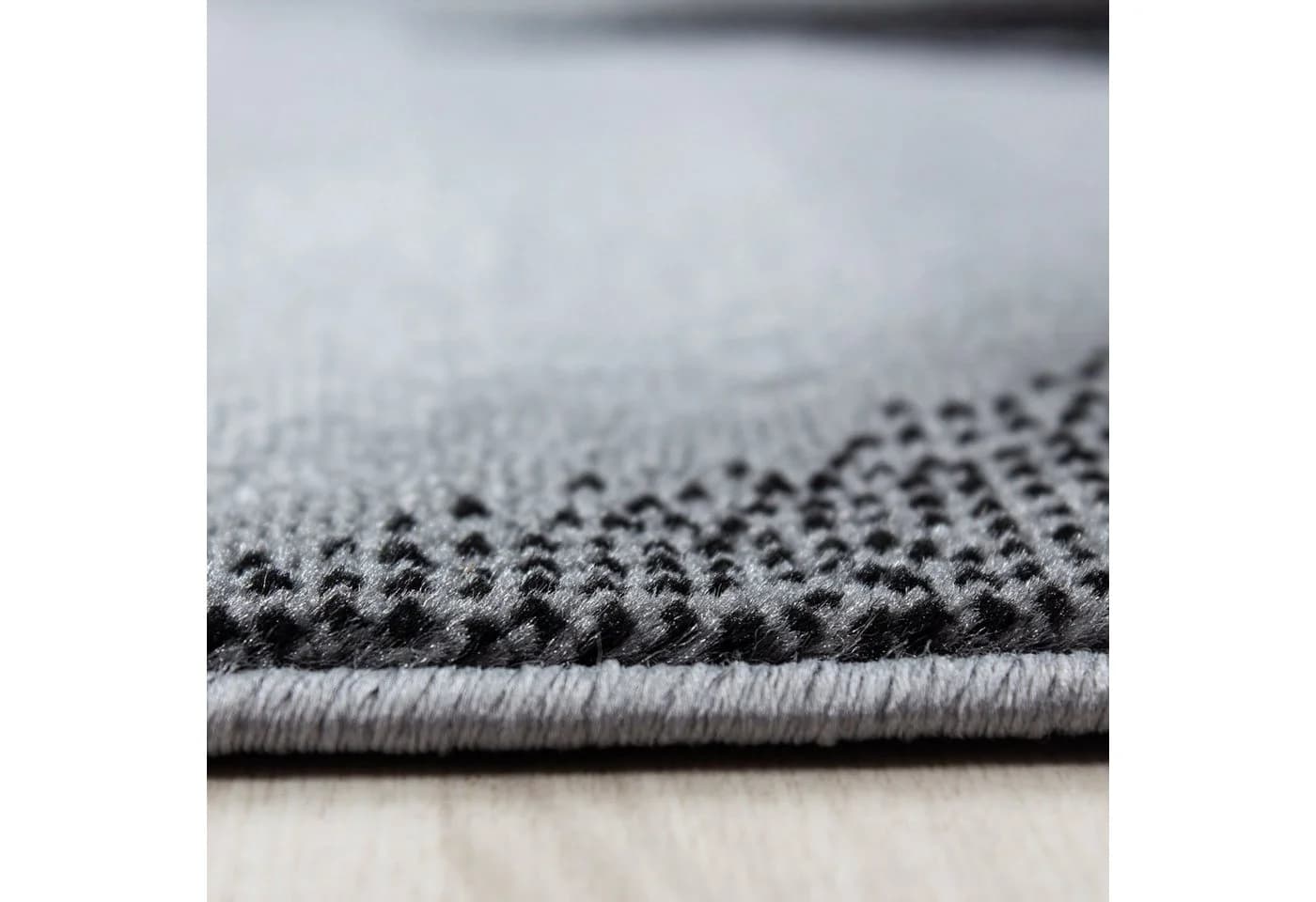 SIMPEX24 Designteppich Abstrakt Wellen Design Schwarz Kurzflor Läufer - Bild 3