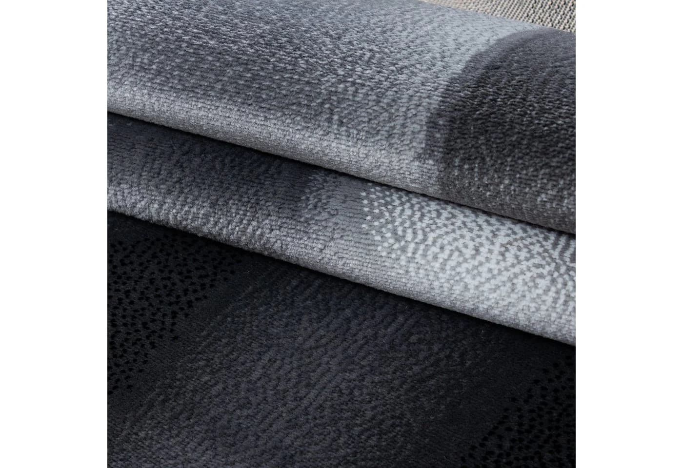 SIMPEX24 Designteppich Abstrakt Wellen Design Schwarz Kurzflor Läufer - Bild 5