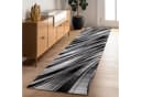 Carpettex Designteppich Abstrakt Wellen Design Schwarz Kurzflor Läufer Bild 3