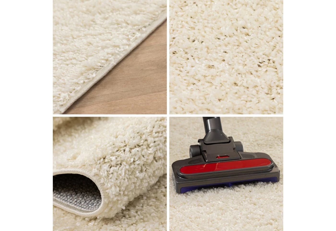 Carpettex Hochflor-Teppich Unicolor Einfarbig Rund 30 mm