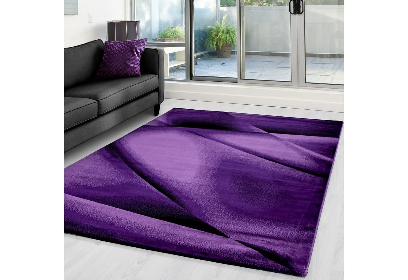 Carpettex Designteppich Abstrakt Violett Kurzflor - Bild 2