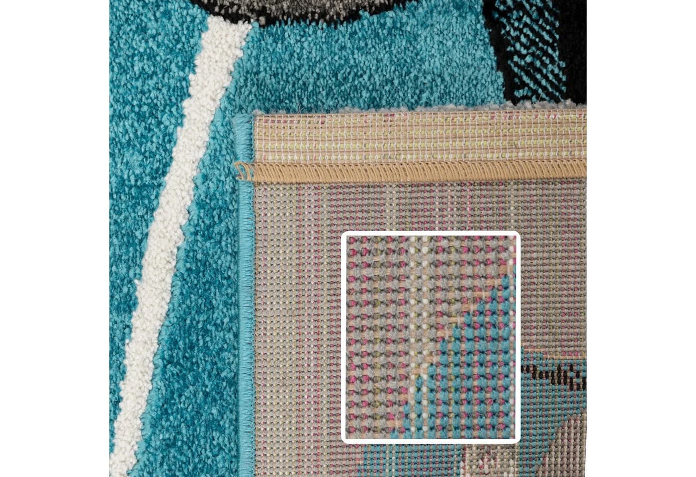 Carpettex Kinderteppich Rennwagen Blau Polypropylen - Bild 5