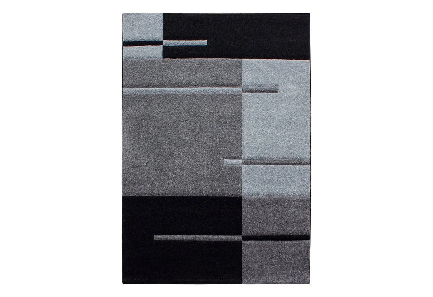 Teppium Teppich Kariert Design Rechteckig Kurzflor Handgearbeiteter Konturenschnitt - Bild 2