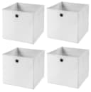 StickandShine Faltbox 4er Set 28x28x28 cm Weiß Bild 2