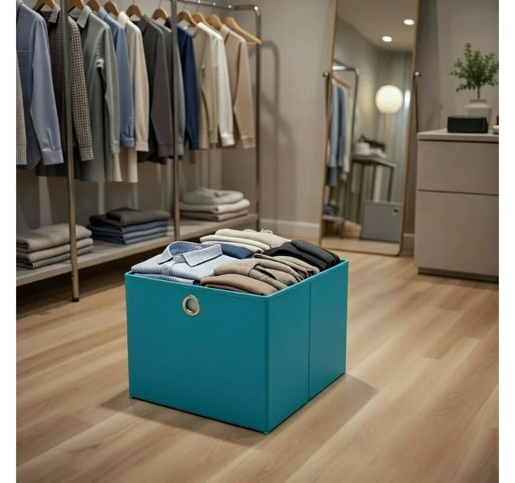 StickandShine Faltbox 4er Set Türkis für KALLAX - Bild 4