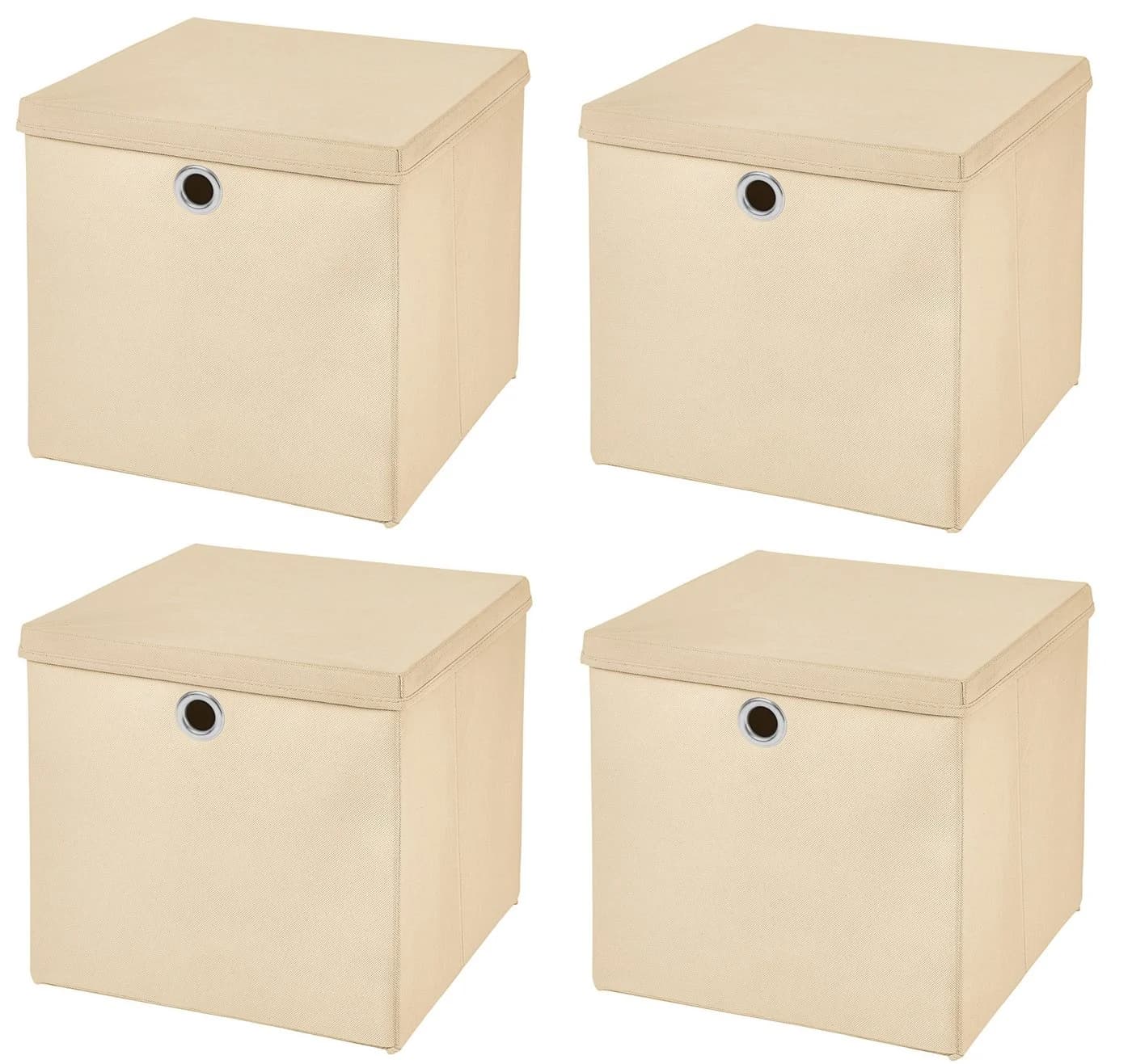 StickandShine Faltbox 4er Set 28x28x28 cm mit Deckel 19 Farben - Bild 2