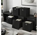 StickandShine Faltbox 4er Set Schwarz mit Deckel für KALLAX Bild 1